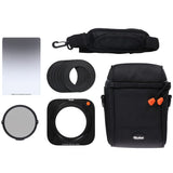 Rollei MK 3 - Juego de 3 Soportes de Filtro rectangulares con Filtro CPL magnético, Anillos adaptadores de 52 a 82 mm, Bolsa de Filtro y Filtro Suave GND8 de 100 mm.