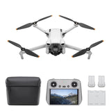 DJI Pack Mini 3 Vuela Más (RC) – Dron Mini con cámara ligero y plegable con vídeo 4K HDR, 38 min de tiempo de vuelo, Grabación vertical y funciones inteligentes, Color Gris