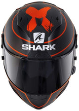 SHARK NC Casco per Moto, Hombre, Negro/Rojo, S