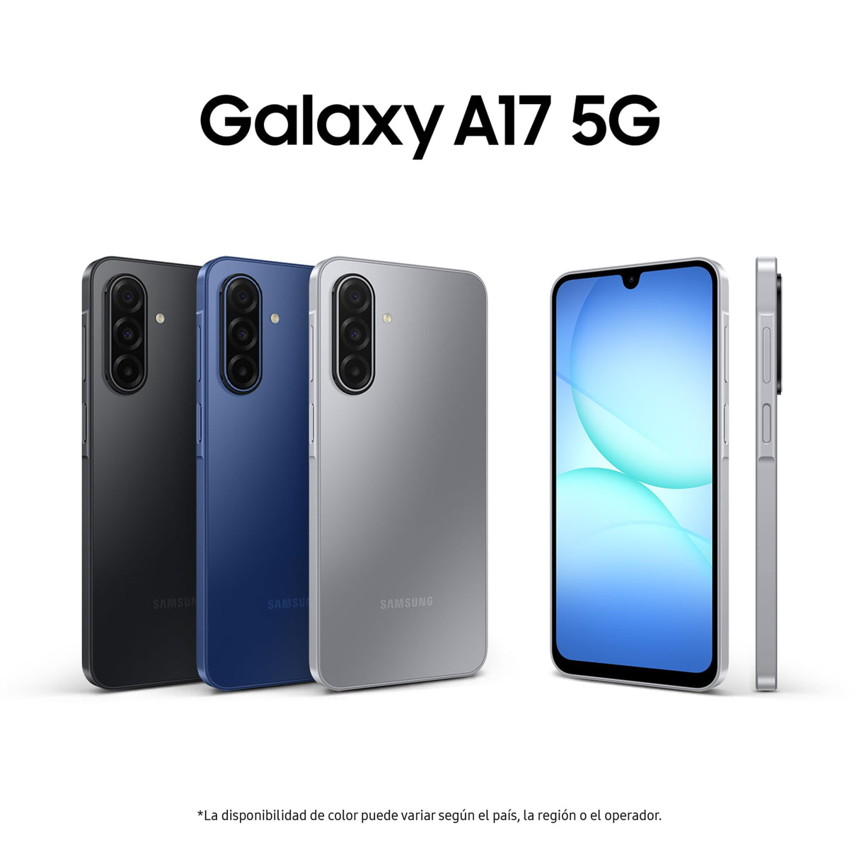 SAMSUNG Galaxy A17 5G 128GB - Teléfono Móvil con IA, Marco Fino 7,5mm, Pantalla Grande, Cámara 50MP, 4GB RAM, Batería 5000mAh, Negro, Garantía del Fabricante 3 Años + 1 Año Extra