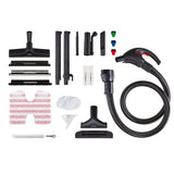 Polti Vaporetto Lecoaspira FAV30, Limpiador a Vapor y Aspirador con Filtro de Agua, Doble Función, Potencia Total 2450 W, Presión Máxima de la Caldera 4 Bar, Tapón de Seguridad, Blanco