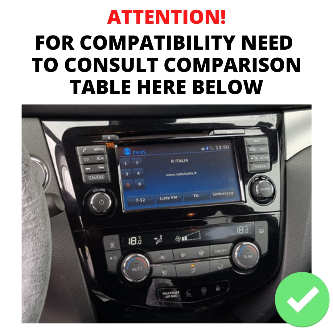 Autorradio de Ajuste Personalizado para Nissan Android GPS Bluetooth WiFi Dab USB Pantalla táctil Full HD 10"