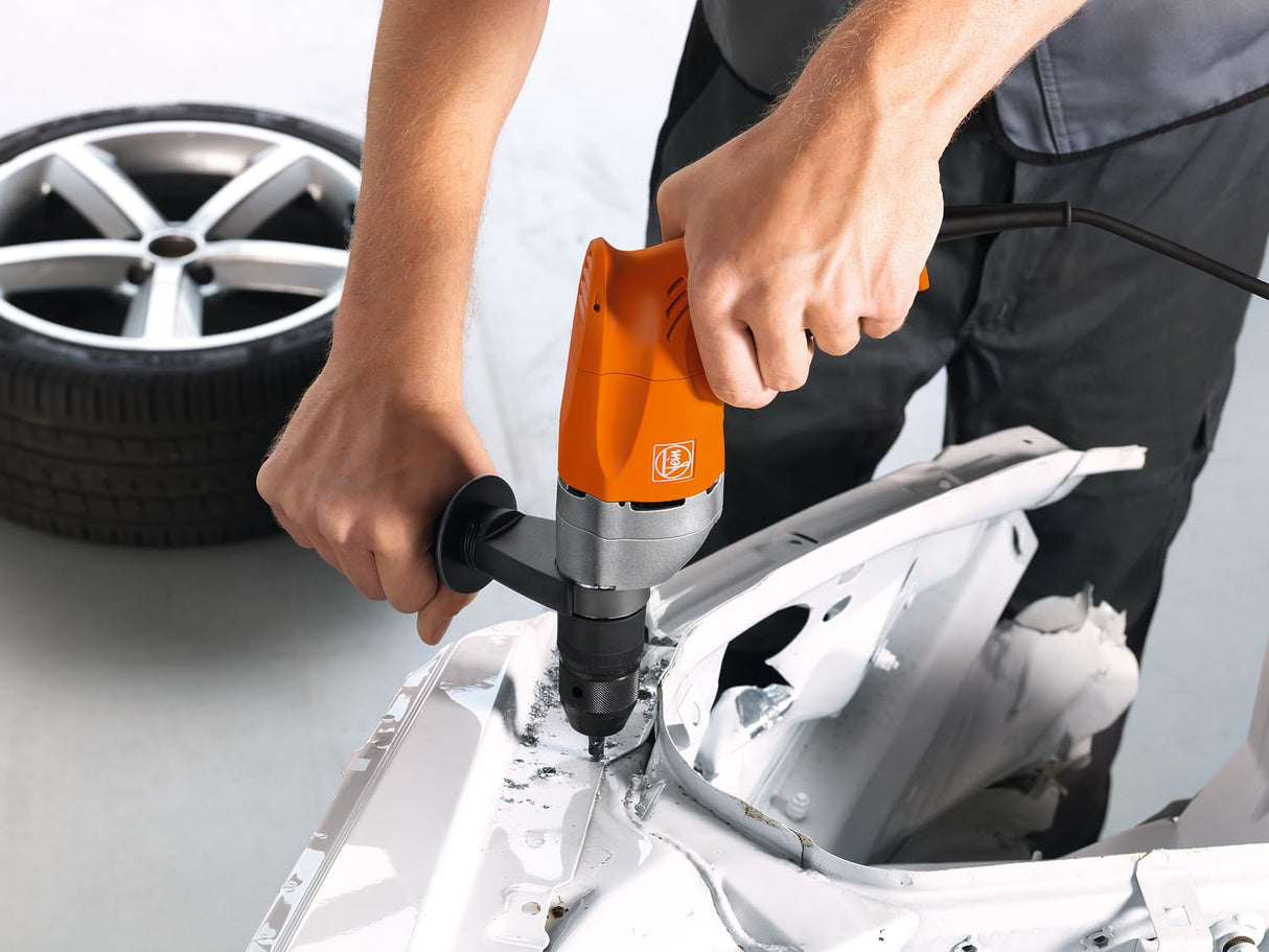 FEIN Taladro hasta 13 mm, Set BOP 13-2, 550 W, Taladro de 2 velocidades universal hasta 13 mm con velocidad ideal para acero y acero inoxidable