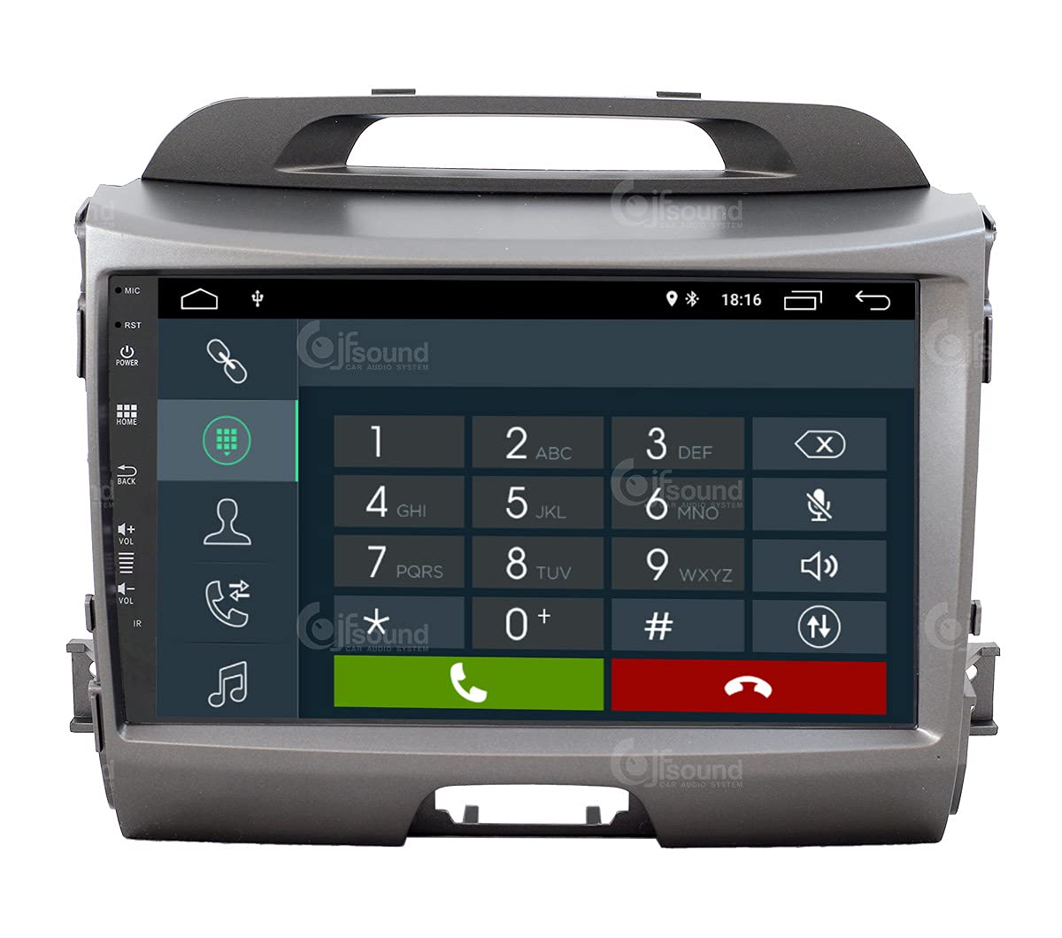 Radio de Coche Personalizada Kia Sportage Android GPS Bluetooth WiFi Dab USB Full HD Touchscreen Display 9”