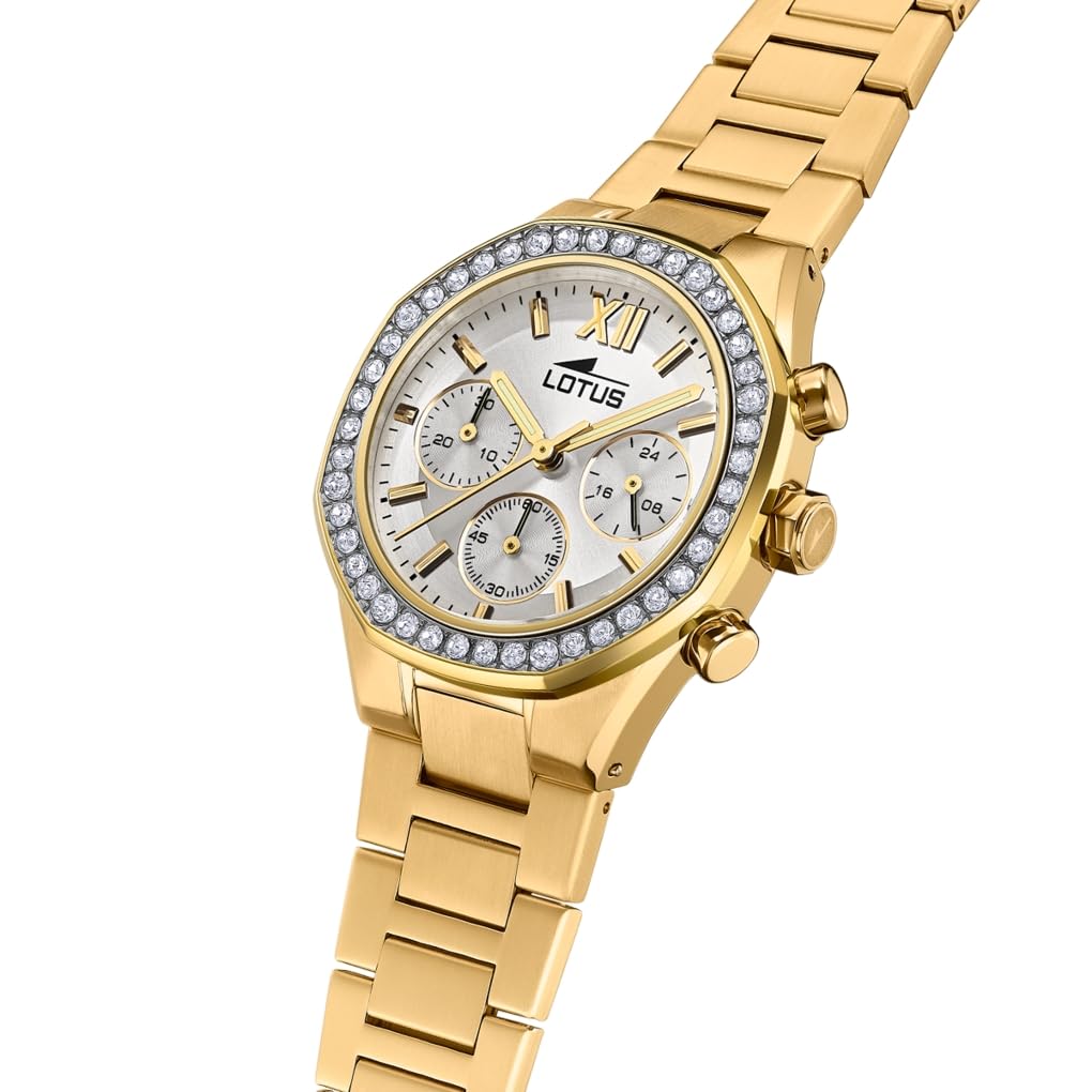 Reloj Lotus para Mujer 18873/1 Excellent Caja de Acero Inoxidable 316l Dorado Correa de Acero Inoxidable 316l Dorado