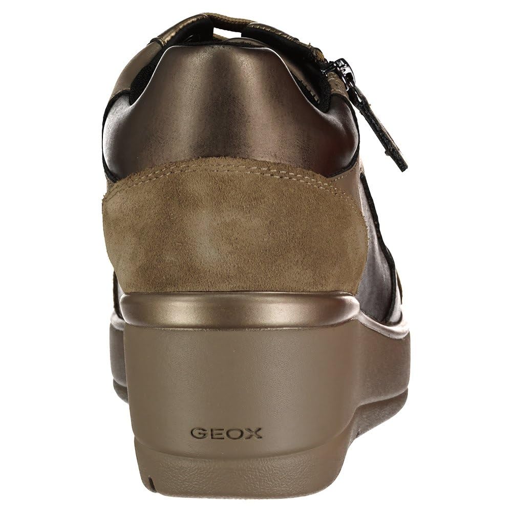 Geox D Ilde C, Zapatillas, Dk Taupe, 41 EU
