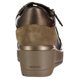 Geox D Ilde C, Zapatillas, Dk Taupe, 41 EU