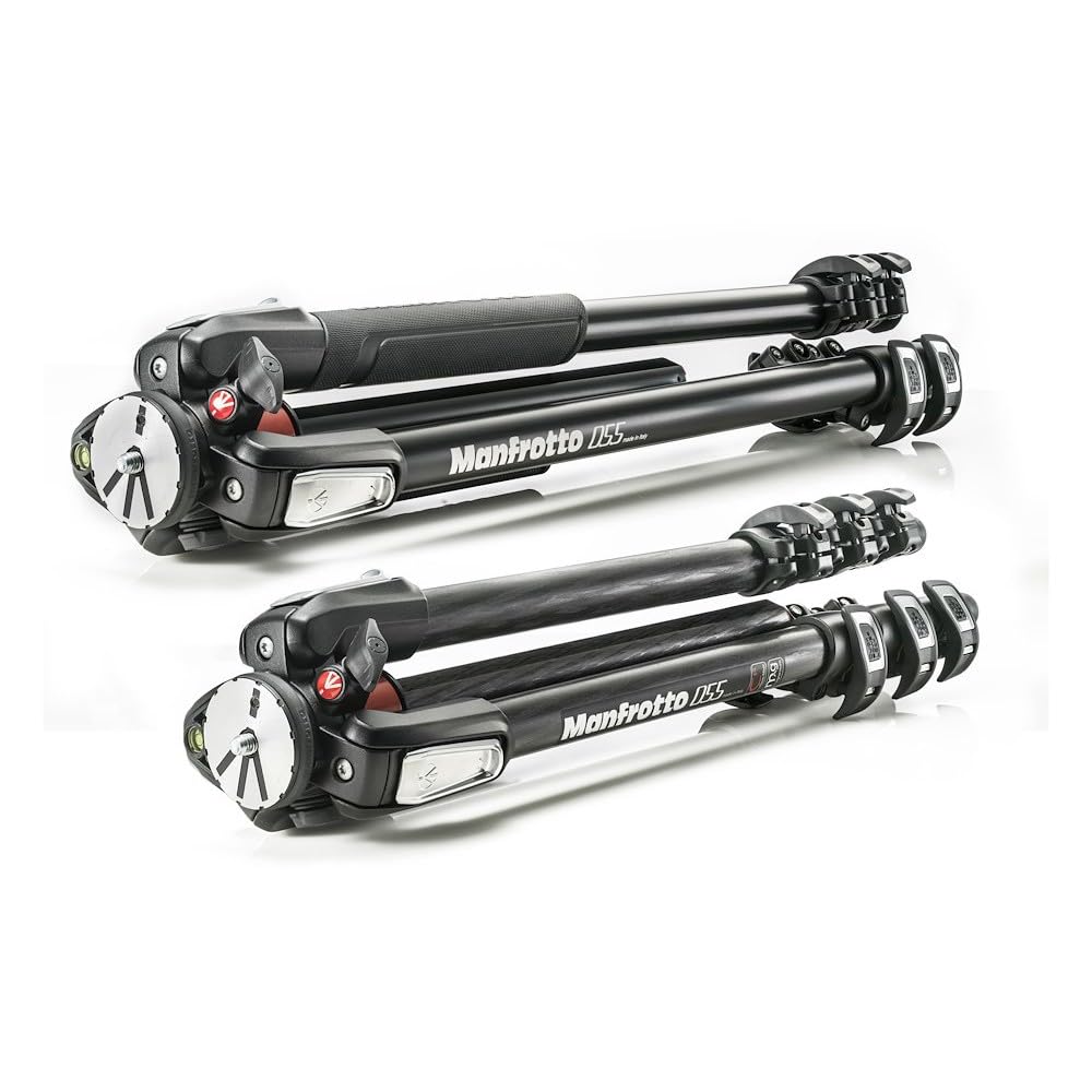 Manfrotto MT055XPRO3 - Patas para trípodes, Aluminio, sólo Patas, Negro, 3 Secciones