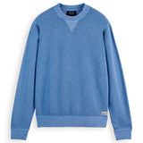 Scotch & Soda Garment Dye Structured Crewneck Sweatshirt, Sudadera Hombre, Lake Blue, XXL