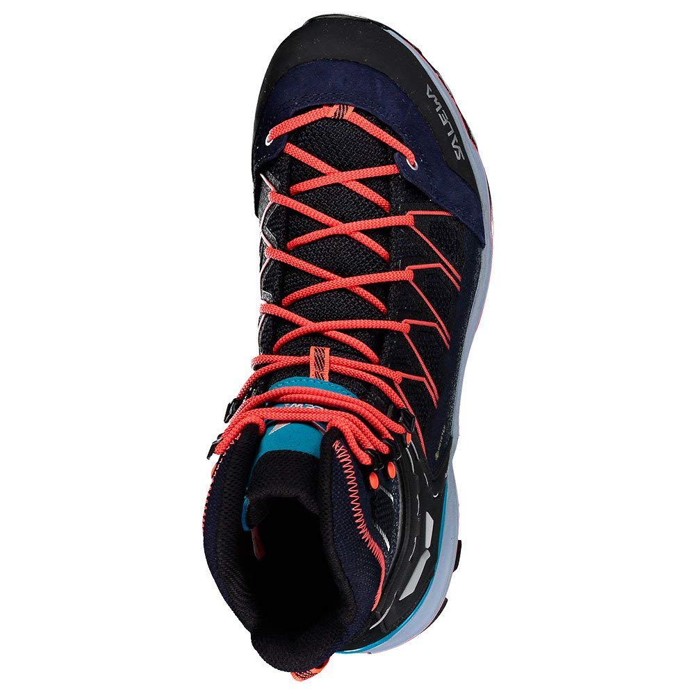 SALEWA WS MTN TRAINER LITE MID GTX, Botas de Senderismo Mujer, Premium Navy Blue Fog, 42 EU