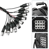 Cablematic - Bobina de extensión cable DMX DMX512 de12 canales XLR3 25m