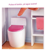 Barbie Dreamhouse Casa de Muñecas - La casa de Sus Sueños , 3 Pisos y 8 Habitaciones - Ascensor - Luz y Sonido - 70 Accesorios Regalo para Niños de 3-7 Años, GNH53