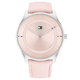 Tommy Hilfiger Reloj Analógico de Cuarzo para Mujer con Correa de Cuero Rosa - 1782527