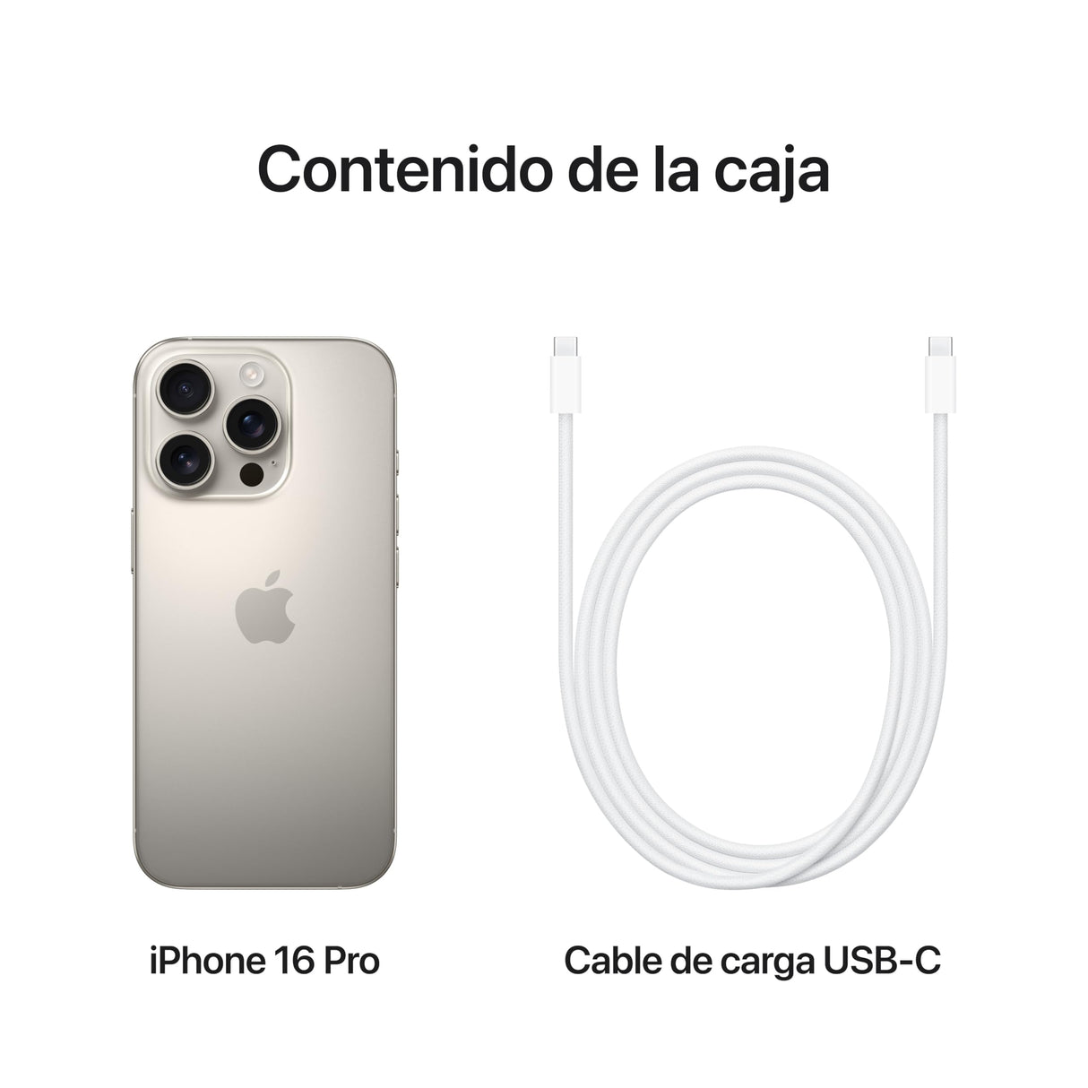 Apple iPhone 16 Pro (256 GB) - Titanio Natural + Funda Transparente con MagSafe