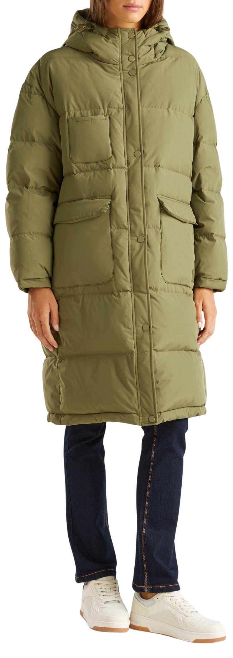 United Colors of Benetton Chaqueta 2jf8dn060, Verde, XL para Mujer