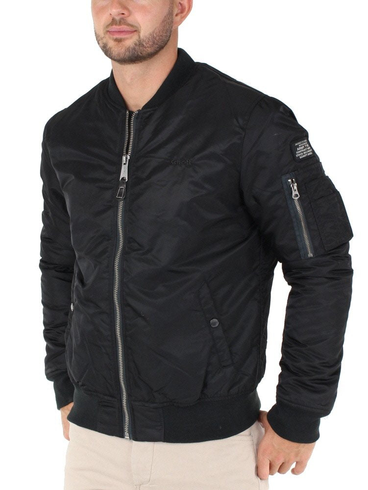 Schott NYC AIRFORCE1 Chaqueta, Black, XL para Hombre