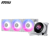 MSI MPG CORELIQUID P13 360 WHITE – Refrigeración Líquida AIO 360mm Blanca con ARGB, 3 Ventiladores PWM, Compatible con Intel LGA 1700/1200 y AMD AM5/AM4, Diseño Premium