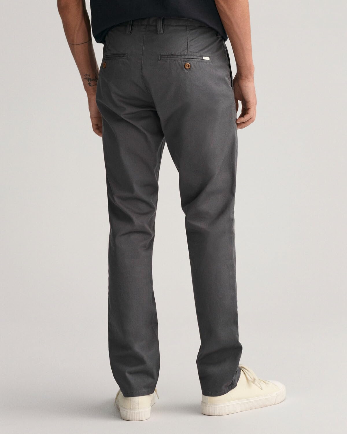 GANT Slim Twill Chinos Pantalón, Antracita, 44W x 36L para Hombre