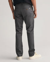 GANT Slim Twill Chinos Pantalón, Antracita, 44W x 36L para Hombre