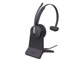 Yealink BH 70 Mono Teams - Auriculares con Soporte de Carga, Bluetooth, 3 micrófonos, cancelación de Ruido, 35 h de duración de la batería, USB-C/A