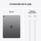 Apple iPad Air de 13 Pulgadas con Chip M3 diseñado para Apple Intelligence, Pantalla Liquid Retina, 128 GB, cámara Frontal/Trasera de 12 Mpx, Wi-Fi 6E, Touch ID — Gris Espacial