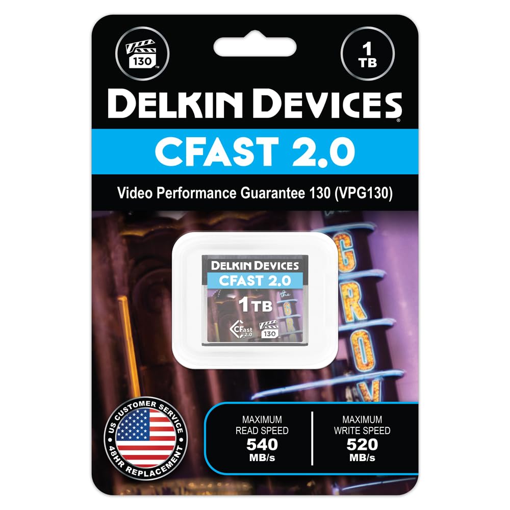 Delkin Devices Tarjeta de Memoria CFast 2.0 VPG130 (1 TB)