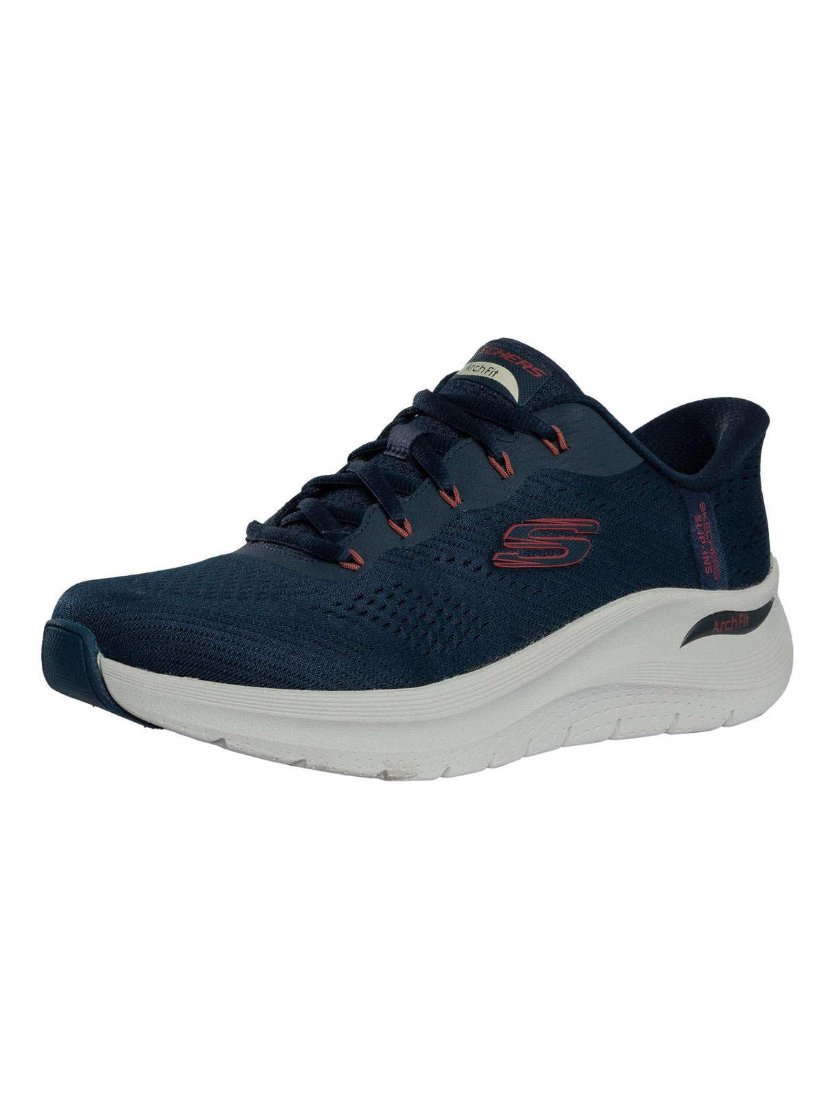 Skechers Arch Fit 2.0 Lestur - Tenis sin Cordones para Hombre, Navy, 44 EU