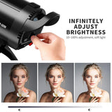 K&F CONCEPT- SL-60W LED Video Flash con Luz Blanca 5600K, 60W CRI 95+,TLCI 95+ con Foco LED con Control Remoto,Obturador,Reflector,Montura Bowens para Video,Estudio Fotografía al Aire Libre,Foco LED
