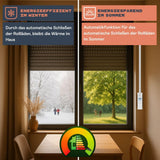HOMEPILOT - RolloTron Premium Enrollador cinta eléctrico | Control conveniente persianas. Accesorio persianas Smart Home - ¡también apto instalaciones posteriores! Capacidad carga: 45 kg