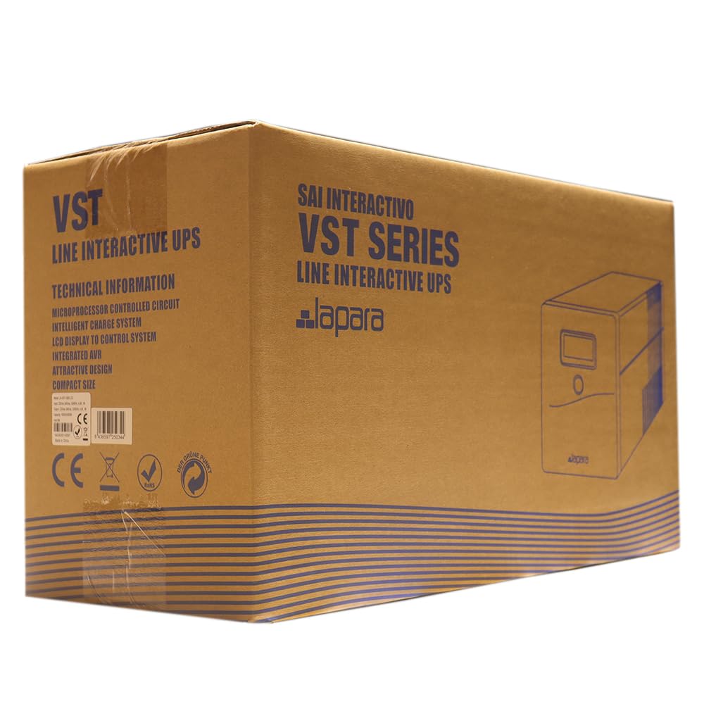 Lapara LA-VST-1000LCD Sistema de Alimentación Ininterrumpida SAI 1000VA 600W LCD Interactivo