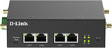 D-Link DWM-314-G Modem Industrial Router 5G VPN M2M, Rugged NR, Dual SIM, IoT Gateway, Remote Monitoring, SA, NSA, 4G LTE Cat 19, 4 GbE Ports, OpenVPN/WireGuard Client, 9-36V DC
