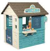 Smoby-Casita Sweety Corner, Puesto de Dulces para Llevar, con Dos Zonas de Juego y Múltiples Accesorios, Estructura Sólida y Resistente,Tratamiento Anti-UV, Adecuado a Partir de 2 Años-105x110 x127cm