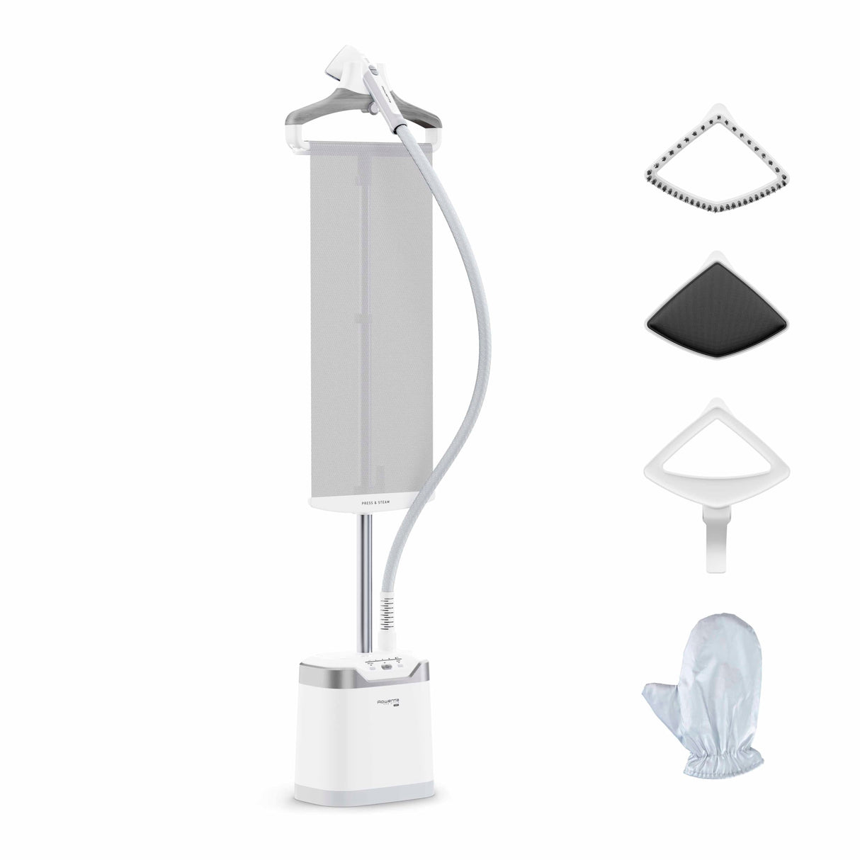 Rowenta Pro Style Care - Cepillo de vapor de 2000 W, planchado vertical, vapor potente de hasta 42 g/min, sistema Press & Steam, cabezal XL, rápido calentamiento, 1,3 capacidad, IS8470