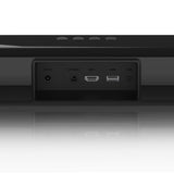 Lenco SB-042LEDBK - Barra de Sonido Bluetooth® de 85 cm con HDMI (ARC) y animación de luz LED - Negro
