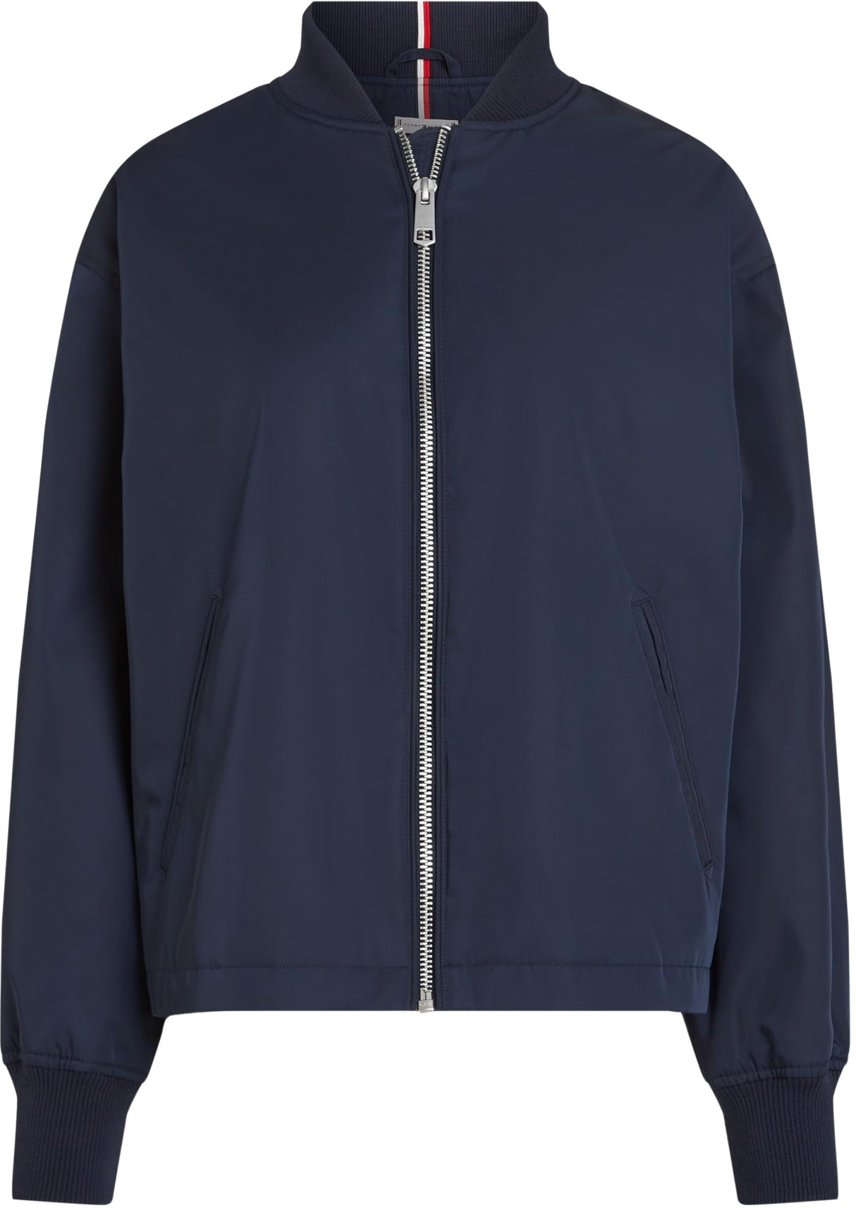 Tommy Hilfiger Cazadora Bomber Mujer Casual Nailon fina, Azul (Dark Night Navy), L