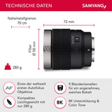 Samyang Objetivo V-AF 100mm T2.3 para Sony E