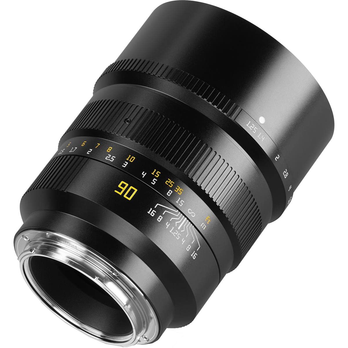 TTArtisan Lente de Cuerpo de Metal F/1.25 de 90 mm Compatible con Montura L, Color Negro