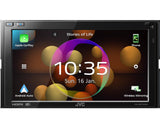 JVC KW-M875DBW - Receptor Multimedia AV de 17,3 cm (6,8") con CarPlay inalámbrico y Android Auto (4x50W, Dab+/FM, Bluetooth, 3 pre-Salidas de 4V, USB-C, Control de iPod/iPhone).