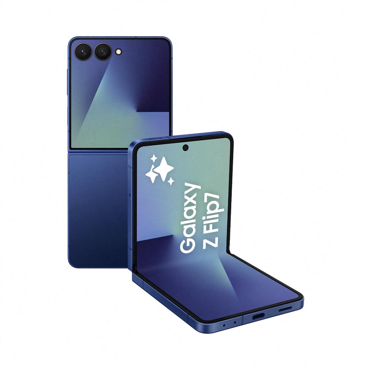 Samsung Galaxy Z Flip7 256GB - Móvil con IA, Diseño Plegable, Pantalla Amplia, Cámara Selfie 50MP, Procesador 3nm, Memoria 12GB, Azul Intenso, Garantía 3 Años + 1 año Extra (Versión Española)