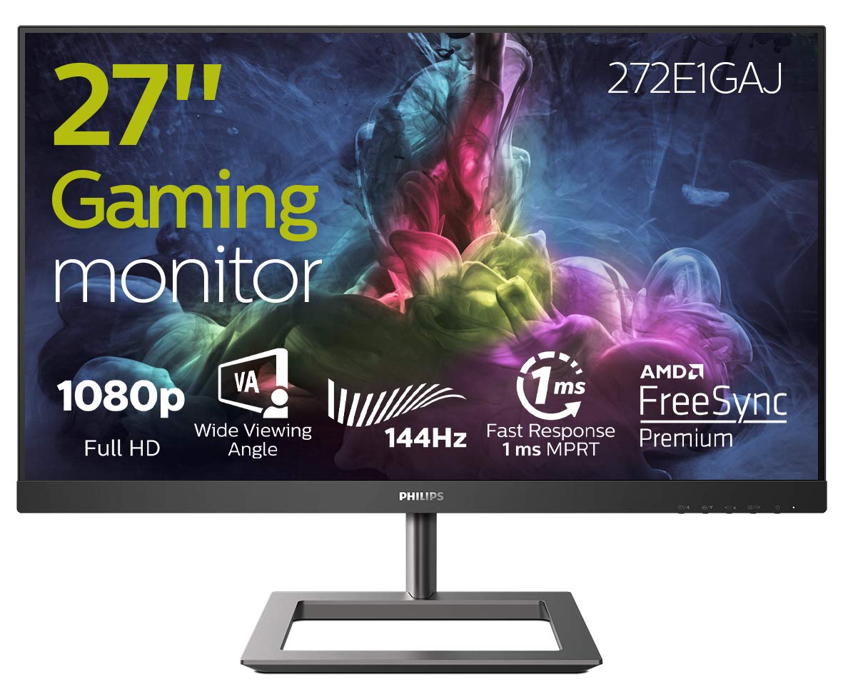 Philips Monitors 272E1GAJ/00-27 FHD, 144Hz, VA, FreeSync Premium (1920x1080, HDMI, DisplayPort) Negro