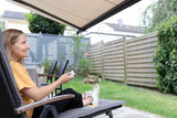 Schellenberg 20264 Accionamiento para toldo PREMIUM con panel solar, controlable por radio o aplicación Smart Home