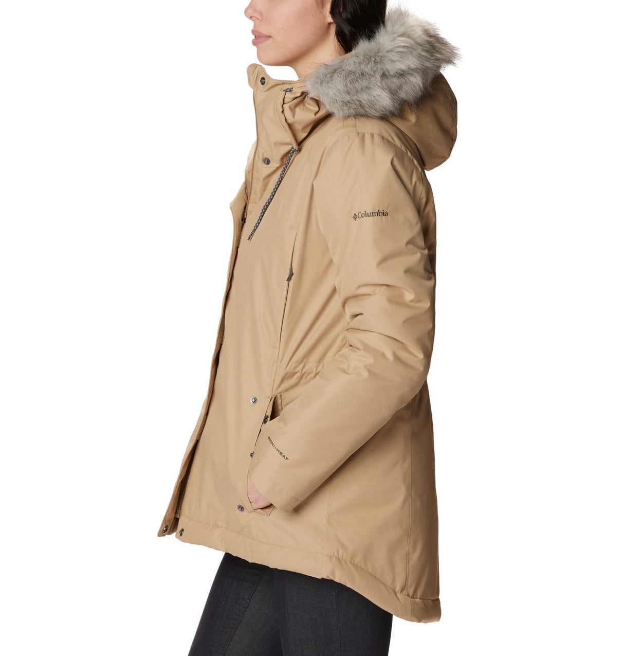Columbia Suttle Mountain II Insulated Jacket Chaqueta, Mujer, marrón Claro, L