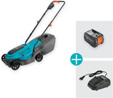 Gardena EasyMax 32/18V Cortacésped de Rendimiento Listo para Usar con batería P4A