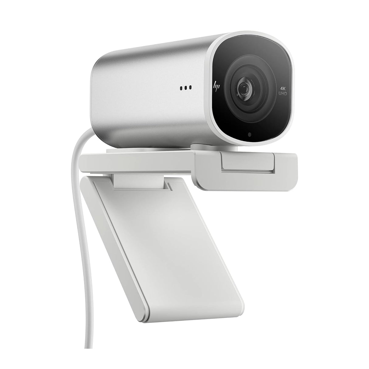 HP Webcam 960 4K - UHD, 3840 x 2160, Videoconferencias, Autoenfoque, Micrófono Integrado, Windows Hello, Teams, Zoom, Google Meet, Twitch, Youtube, Streaming - Color Plata