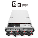Silverstone SST-RM22-308 - Gabinete de Servidor en Rack 2U Compatible con 8X 2.5 / 3.5" SAS / SATA HDD / SSD con Interfaz SFF-8643 12 GB / s Mini-SAS HD