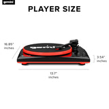 Gemini TT-900 Red | Tocadiscos con Sistema de Sonido – Bluetooth – Sistema Completo
