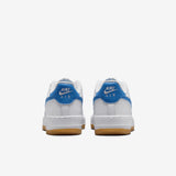 NIKE Air Force 1 (GS), Sneaker, White Gum Light Brown Blue Beyond, 38 EU