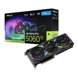 PNY GEFORCE RTX 5060 Ti 16GB ARGB Overclockeado Triple Ventilador DLSS 4