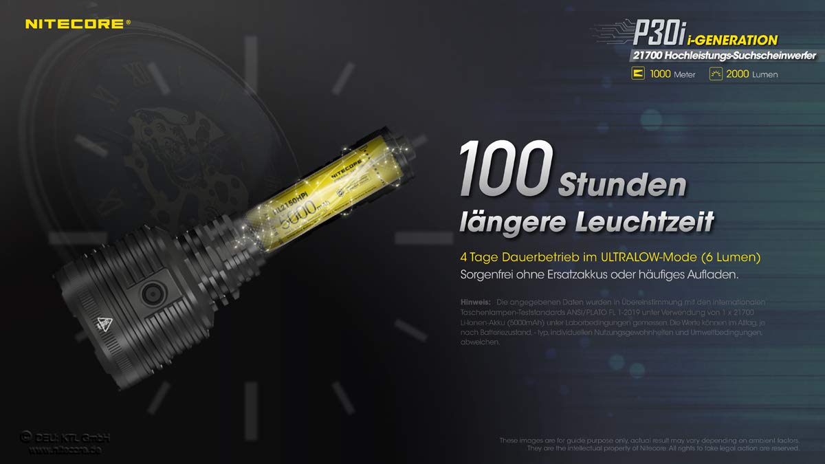 Nitecore Flashlight Precise SERIES/2000 LUMENS P30I