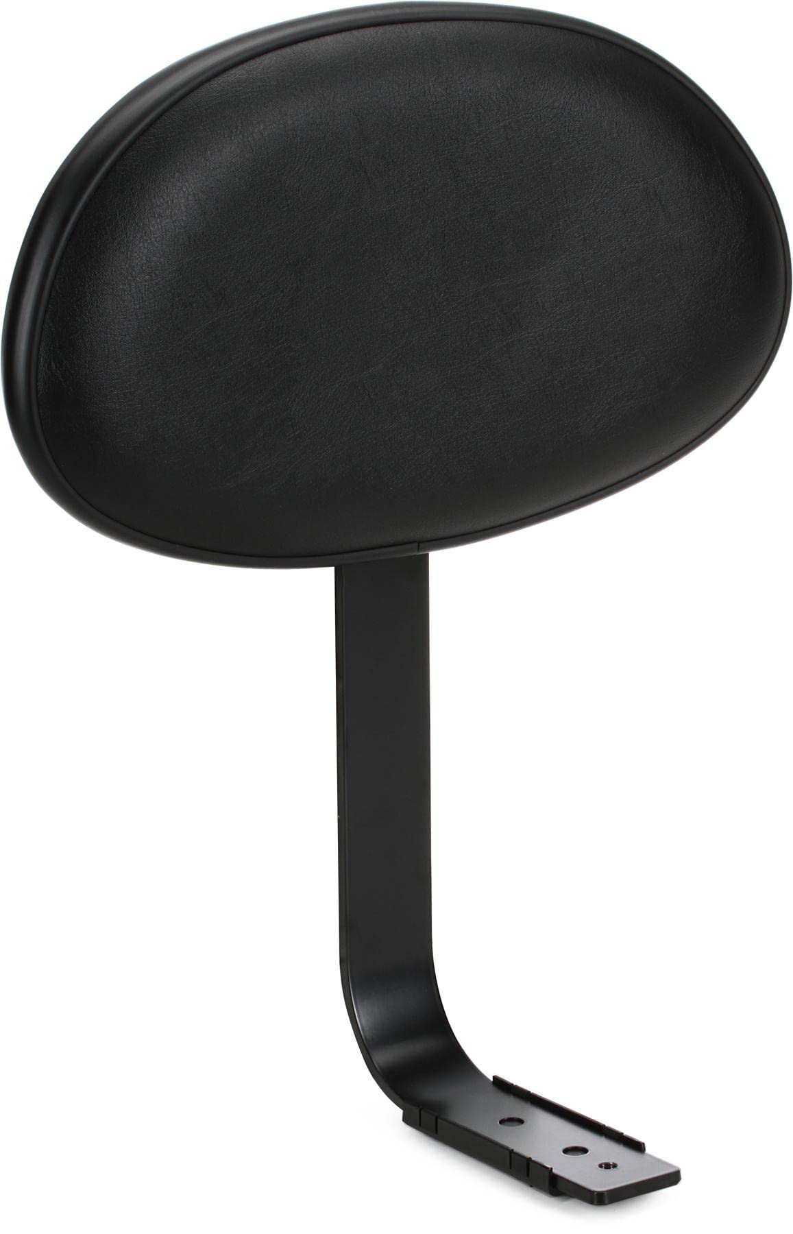 K&M 14032 Respaldo para taburete alto/batería, negro - acero, polipiel - respaldo ovalado para músicos